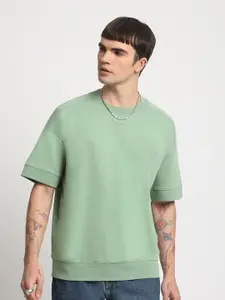THE BEAR HOUSE Drop Shoulder Cotton Relaxed Fit T-shirt