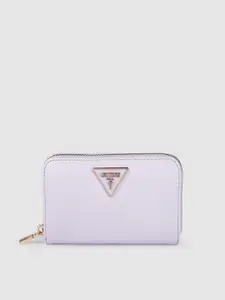 GUESS Women Textured Zip Around Wallet