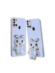 Karwan 3D Mini Bunny with Folding Stand Samsung A21S Mobile Back Case
