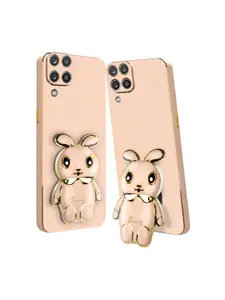 Karwan 3D Mini Bunny with Folding Stand Samsung A12 4G Mobile Back Case