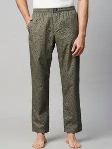 URBAN SCOTTISH Men Geometric Printed Pure Cotton Lounge Pant