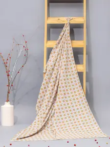 Contrast Living Ethnic Motifs Printed Pure Cotton Scarf