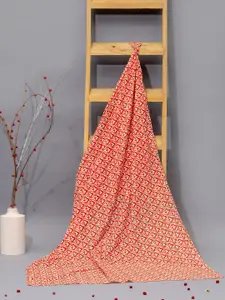 Contrast Living Ethnic Motifs Printed Pure Cotton Scarf