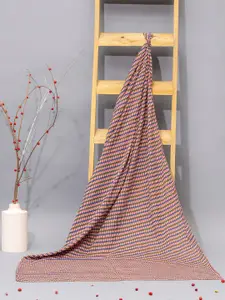 Contrast Living Geometric Printed Pure Cotton Scarf