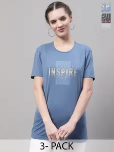 MACK JONNEY Selection of 3 Round Neck Short Sleeves Cotton Regular Fit T-shirt