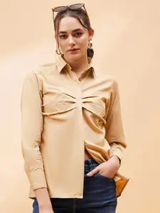 SASSAFRAS BASICS Comfort Spread Collar Long Sleeves Cotton Casual Shirt