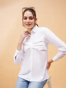SASSAFRAS BASICS Comfort Spread Collar Long Sleeves Cotton Casual Shirt