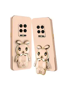 Karwan Redmi Note 9 Pro 3D Mini Bunny Mobile Back Case With Folding Stand
