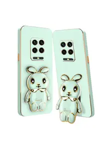 Karwan Redmi Note 9 Pro 3D Mini Bunny Mobile Back Case With Folding Stand