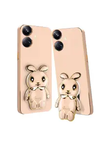 Karwan Realme 10 Pro 3D Mini Bunny With Folding Stand Mobile Back Cover Case