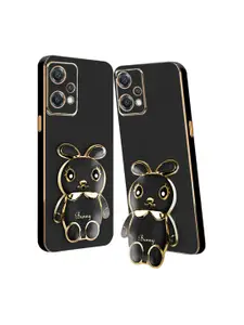 Karwan Poco X5 5G 3D Mini Bunny With Folding Stand Mobile Back Case