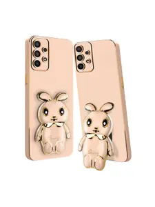 Karwan Samsung A23 4G 3D Mini Bunny With Folding Stand Mobile Back Case