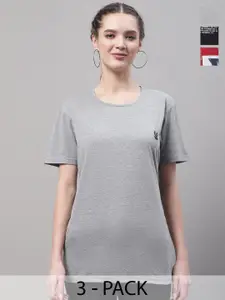 MACK JONNEY Pack Of 3 Round Neck Cotton T-shirt