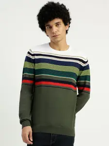 United Colors of Benetton Striped Pure Cotton Pullover Sweater