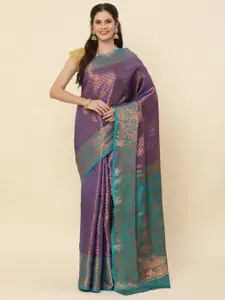 HIRAPARA ENTERPRICE Ethnic Motif Woven Design Pure Silk Kanjeevaram ZariSaree