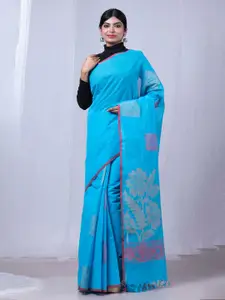 Unnati Silks Checked Woven Design Chettinad Saree