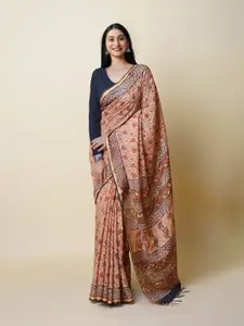 Unnati Silks Ethnic Motifs Silk Cotton Chanderi Saree