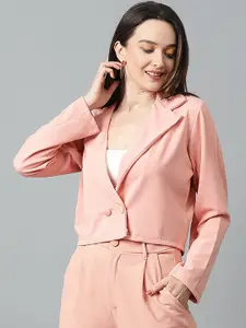 KOTTY BIZwear Basics Double Breasted Crop Blazer