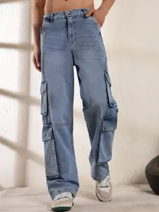 FUGAZEE Men Relaxed Fit Denim Cargo