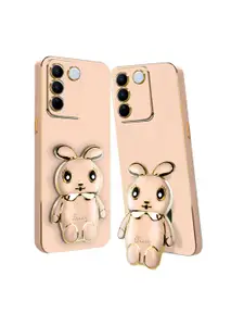 Karwan Vivo Y100 3D Mini Bunny with Folding Stand Mobile Back Cover Case