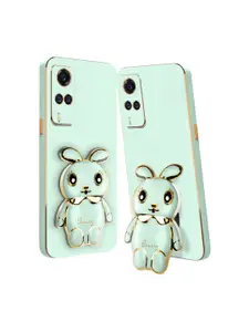 Karwan 3D Mini Bunny with Folding Stand Vivo Y51 Mobile Back Case