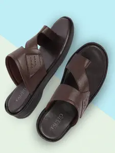 FAUSTO Textured One Toe Comfort Sandals