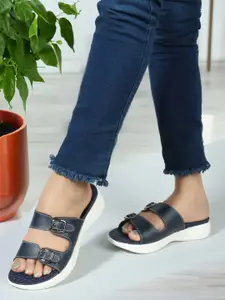 Carlton London Women Buckle Detailed Comfort Heels