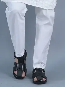 FAUSTO Men Leather Fisherman Sandals