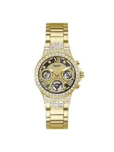 GUESS Women Sport Moonlight Skeleton Dial & Straps Analogue Multi Function Watch GW0320L5
