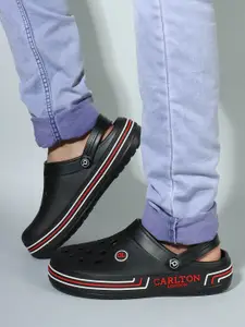 Carlton London Men Perforated Clogs