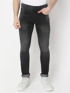 SPYKAR Men Super Slim Fit Low-Rise Light Fade Stretchable Jeans