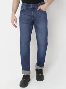 SPYKAR Men Ricardo Comfort Fit Straight Leg Fit Light Fade Pure Cotton Jeans