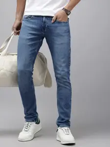 SPYKAR Men Slim Fit Low-Rise Heavy Fade Stretchable Jeans