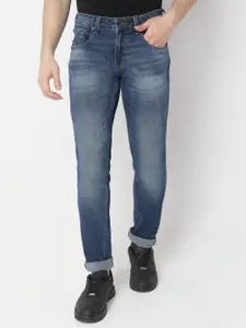 SPYKAR Men Slim Fit Low-Rise Light Fade Stretchable Jeans