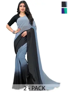 ANAND SAREES Tie and Dye Poly Georgette Saree