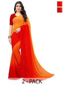 ANAND SAREES Ombre Poly Georgette Saree