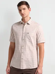 Arrow Sport Classic Fit Checked Pure Twill Casual Shirt