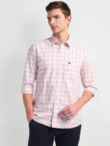 Arrow Sport Slim Fit Checked Spread Collar Casual Shirt
