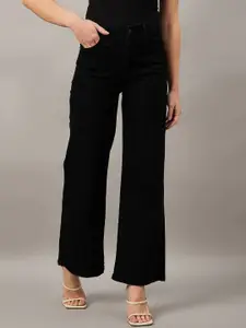 The Roadster Lifestyle Co. Women Wide Leg No Fade Stretchable Jeans