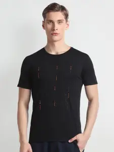 Arrow New York Typography Printed Round Neck T-shirt