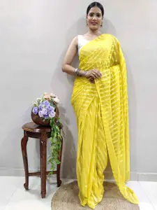 Reeta Fashion Striped Pure Georgette Ready to Wear Saree