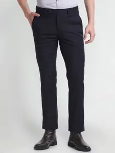 Arrow Men Mid-Rise Smart Slim Fit Formal Trousers