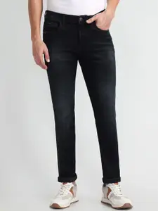 Arrow Sport Men Slim Fit Mid-Rise Dark Shade Light Fade Clean Look Jeans