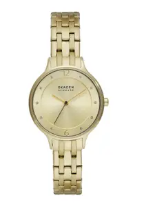 SKAGEN Women Anita Lille Embellished Dial & Stainless Steel Analogue Watch SKW3127