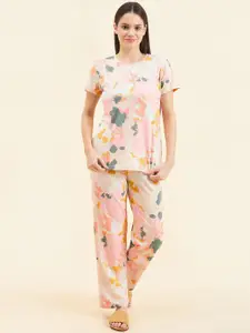 Sweet Dreams Abstract Printed Pure Cotton Night suit