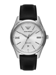 Emporio Armani Men Leather Straps Analogue Automatic Motion Powered Watch AR60077