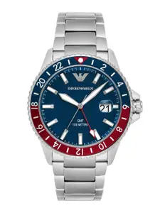 Emporio Armani Men Dial & Bracelet Style Straps Round Analogue Watch AR11590