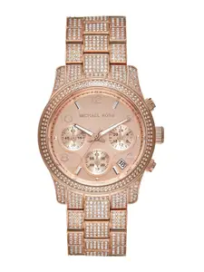 Michael Kors Women Stainless Steel Bracelet Style Straps Analogue Watch MK7481