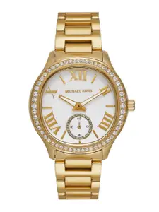 Michael Kors Women Mother of Pearl Dial & Stainless Steel Watch MK4805