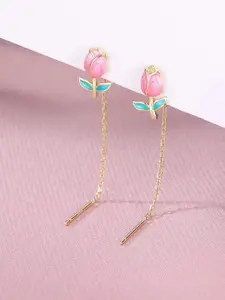 EL REGALO Floral Shaped Drop Earrings